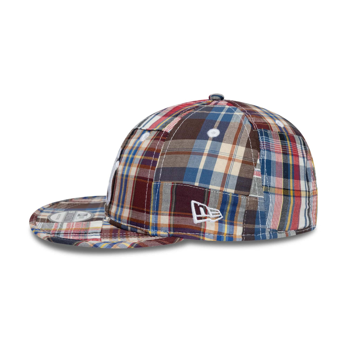 Pictured is this MLB Madras Plaid New York Yankees 9TWENTY cap in Multi. 5