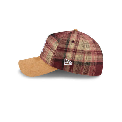 Pictured is this MLB Plaid Suede New York Yankees 9TWENTY A-Frame cap in red. 5