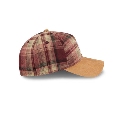 Pictured is this MLB Plaid Suede New York Yankees 9TWENTY A-Frame cap in red. 6