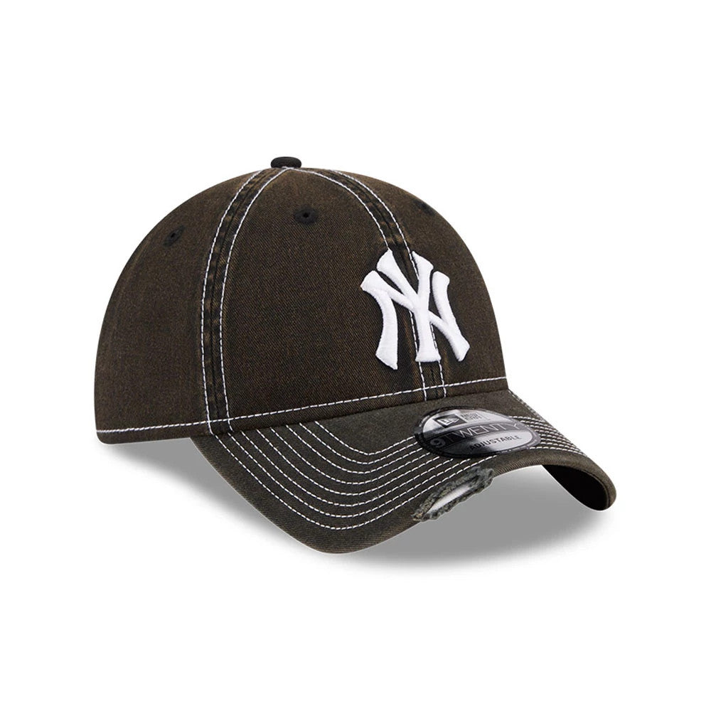 Pictured is this MLB Stencil Distressed New York Yankees 9TWENTY cap in black. 3