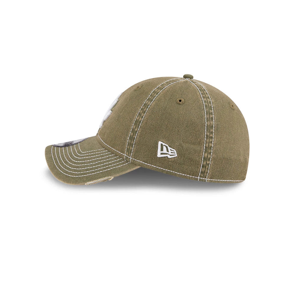 Pictured is this MLB Stencil Distressed LA Dodgers 9TWENTY cap in green. 5
