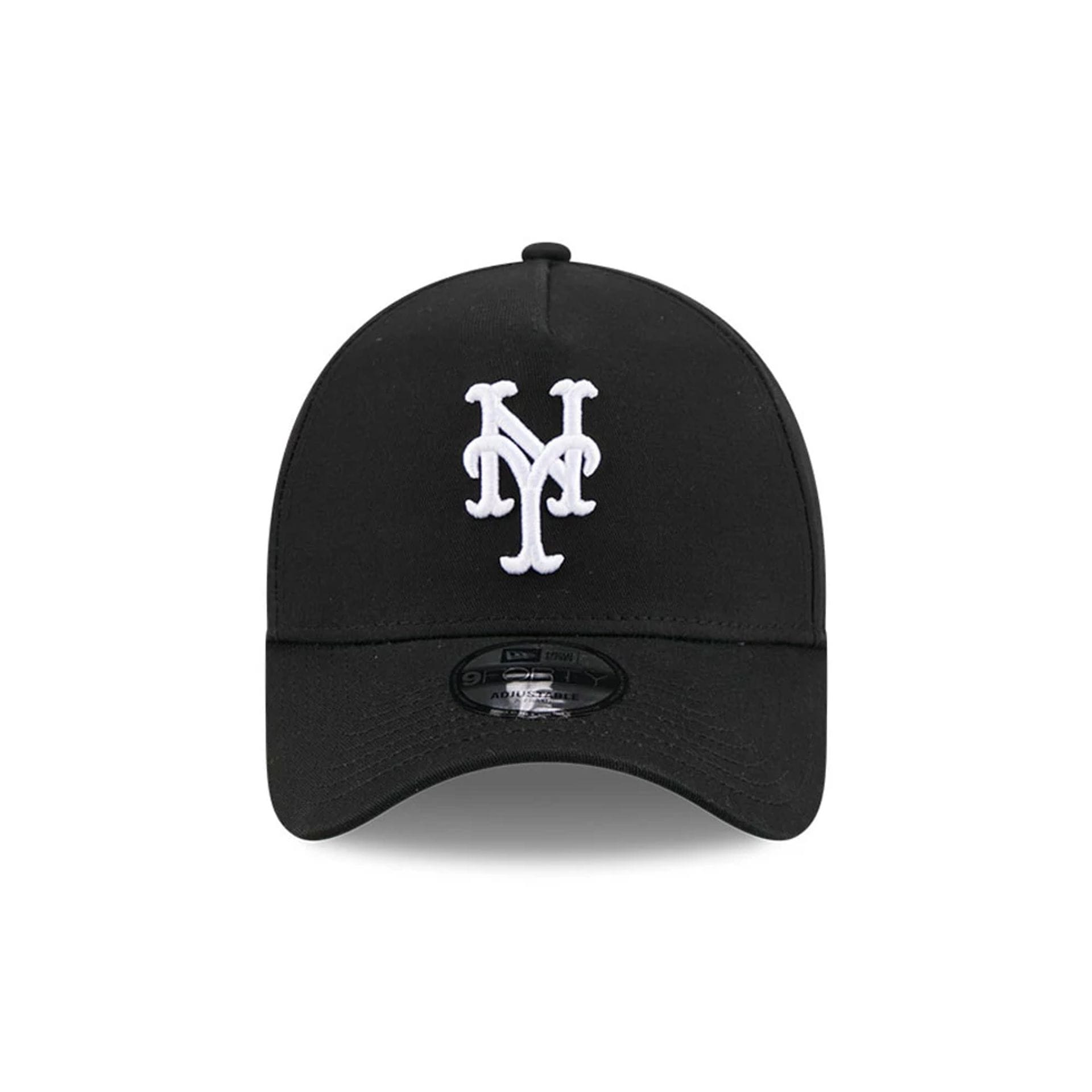 Pictured is this MLB Cooperstown Anniversary New York Mets 9FORTY A-Frame cap in black. 3