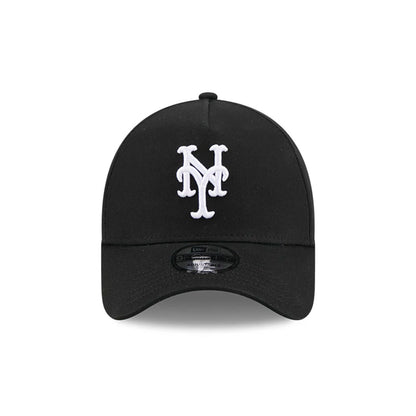 Pictured is this MLB Cooperstown Anniversary New York Mets 9FORTY A-Frame cap in black. 3