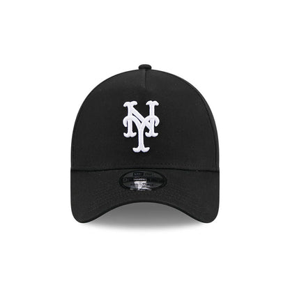 Pictured is this MLB Cooperstown Anniversary New York Mets 9FORTY A-Frame cap in black. 3
