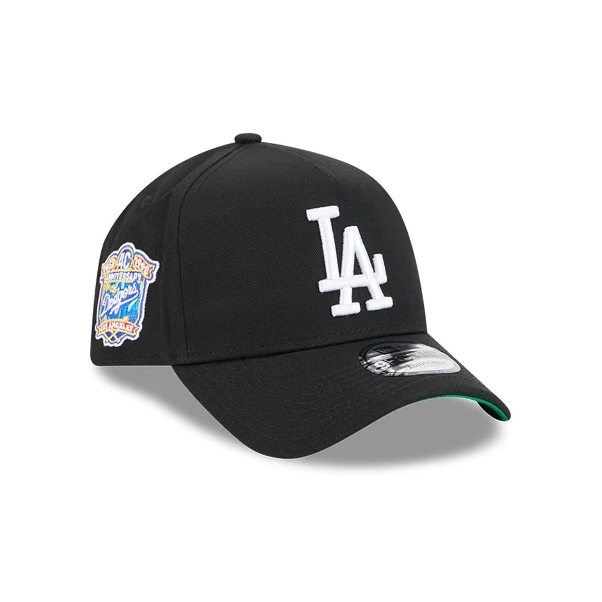 Pictured is this MLB Cooperstown Anniversary LA Dodgers 9FORTY A-Frame cap in black. 1