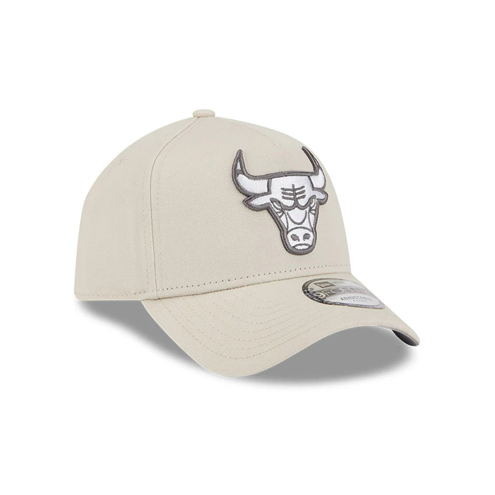Pictured is this NBA Concrete Chicago Bulls 9FORTY A-Frame cap in Stone. 4
