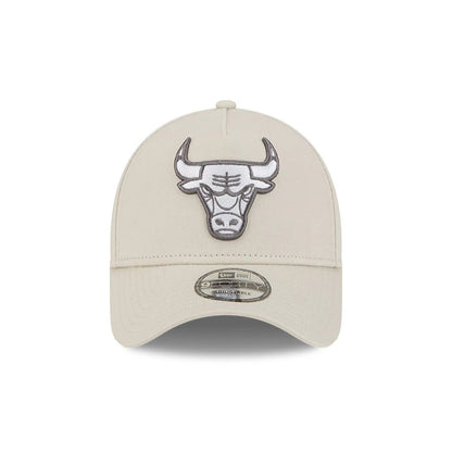 Pictured is this NBA Concrete Chicago Bulls 9FORTY A-Frame cap in Stone. 3
