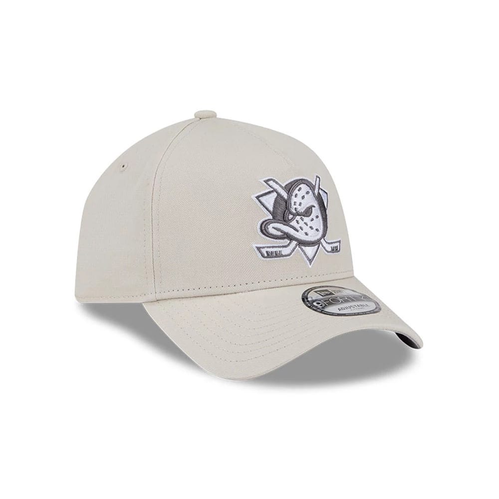 Pictured is this NHL Concrete Anaheim Ducks 9FORTY A-Frame cap in Stone. 4