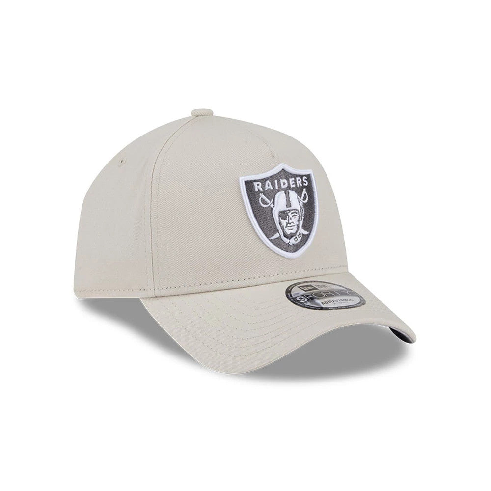 Pictured is this NFL Concrete Las Vegas Raiders 9FORTY A-Frame cap in Stone. 4