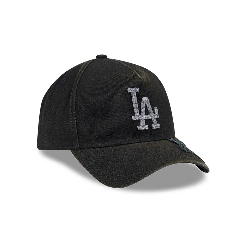 Pictured is this MLB Star Visor LA Dodgers 9FORTY A-Frame cap in black. 3