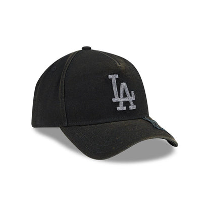 Pictured is this MLB Star Visor LA Dodgers 9FORTY A-Frame cap in black. 3