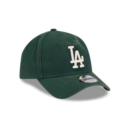 Pictured is this MLB Washed Canvas LA Dodgers 9FORTY A-Frame cap in dark green. 3