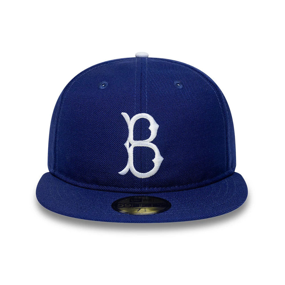 Pictured is this MLB Cooperstown Brooklyn Dodgers 59FIFTY Fitted cap in dark blue. 3