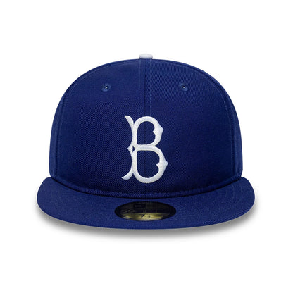 Pictured is this MLB Cooperstown Brooklyn Dodgers 59FIFTY Fitted cap in dark blue. 3