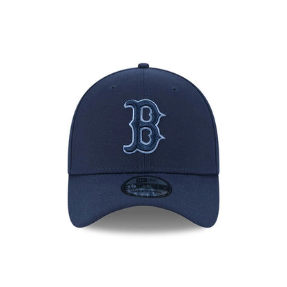 Pictured is this MLB Faded Oceanside Boston Red Sox 39THIRTY Stretch Fit cap in dark blue. 3