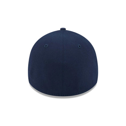 Pictured is this MLB Faded Oceanside Boston Red Sox 39THIRTY Stretch Fit cap in dark blue. 7