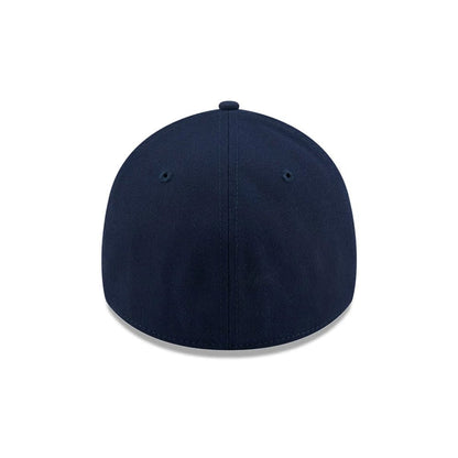 Pictured is this MLB Faded Oceanside LA Dodgers 39THIRTY Stretch Fit cap in dark blue. 7