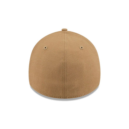 Pictured is this MLB LA Dodgers 39THIRTY Stretch Fit cap in beige. 7