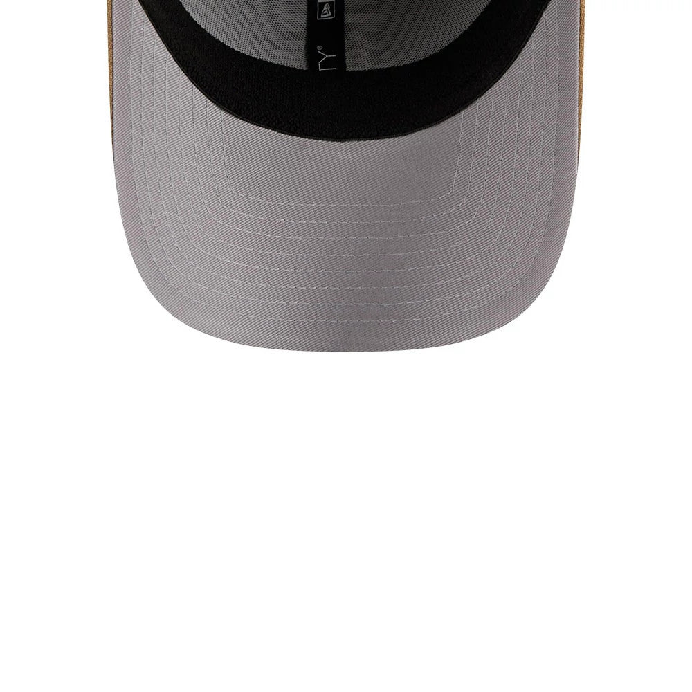 Pictured is this MLB LA Dodgers 39THIRTY Stretch Fit cap in beige. 2