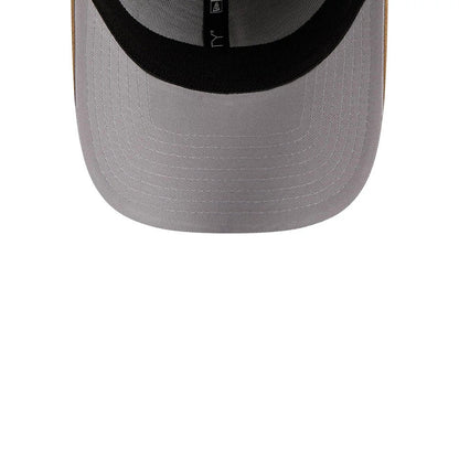 Pictured is this MLB LA Dodgers 39THIRTY Stretch Fit cap in beige. 2
