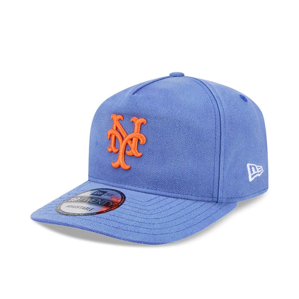 Pictured is this MLB Duck Canvas New York Mets 19TWENTY cap in pastel blue. 1