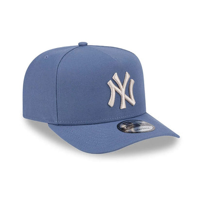 Pictured is this MLB Slate Stone New York Yankees 9FIFTY A-Frame Snapback cap in blue. 3