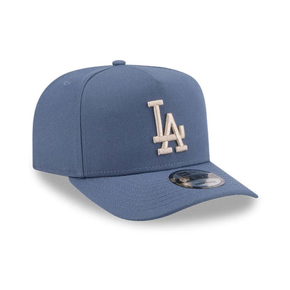 Pictured is this MLB Slate Stone LA Dodgers 9FIFTY A-Frame Snapback cap in dark blue. 4