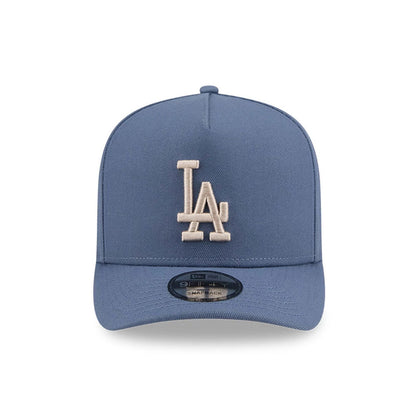Pictured is this MLB Slate Stone LA Dodgers 9FIFTY A-Frame Snapback cap in dark blue. 3