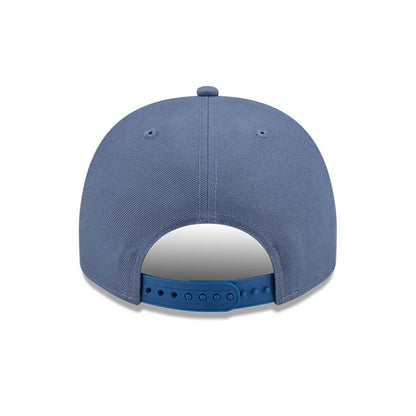 Pictured is this MLB Slate Stone LA Dodgers 9FIFTY A-Frame Snapback cap in dark blue. 7