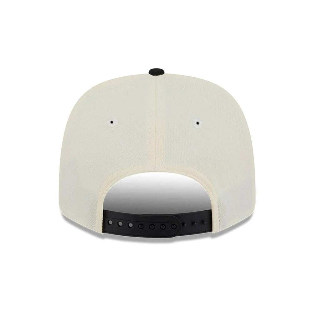 Pictured is this MLB 2 Tone New York Yankees 9SEVENTY Stretch Snap cap in cream & black. 7
