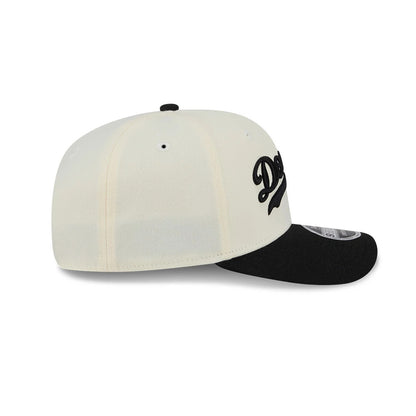 Pictured is this MLB 2 Tone LA Dodgers 9SEVENTY Stretch Snap cap in cream & black. 8