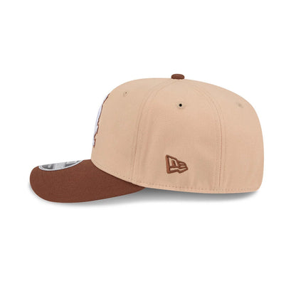 Pictured is this MLB Candied Pecan Chicago White Sox 9SEVENTY Stretch Snap cap in beige. 5