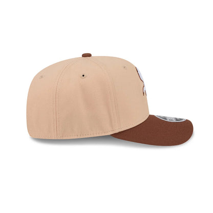 Pictured is this MLB Candied Pecan Chicago White Sox 9SEVENTY Stretch Snap cap in beige. 6