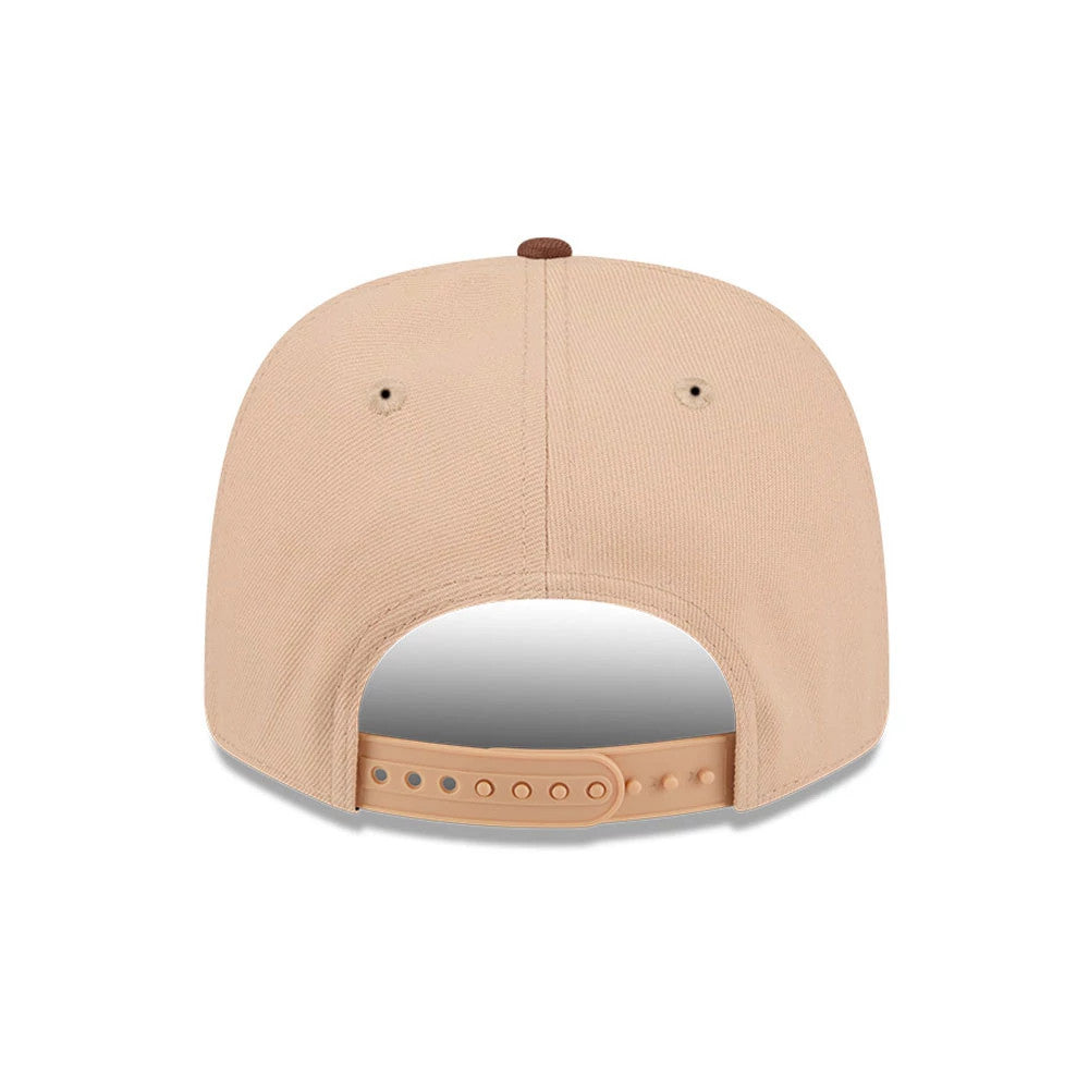 Pictured is this MLB Candied Pecan Chicago White Sox 9SEVENTY Stretch Snap cap in beige. 7