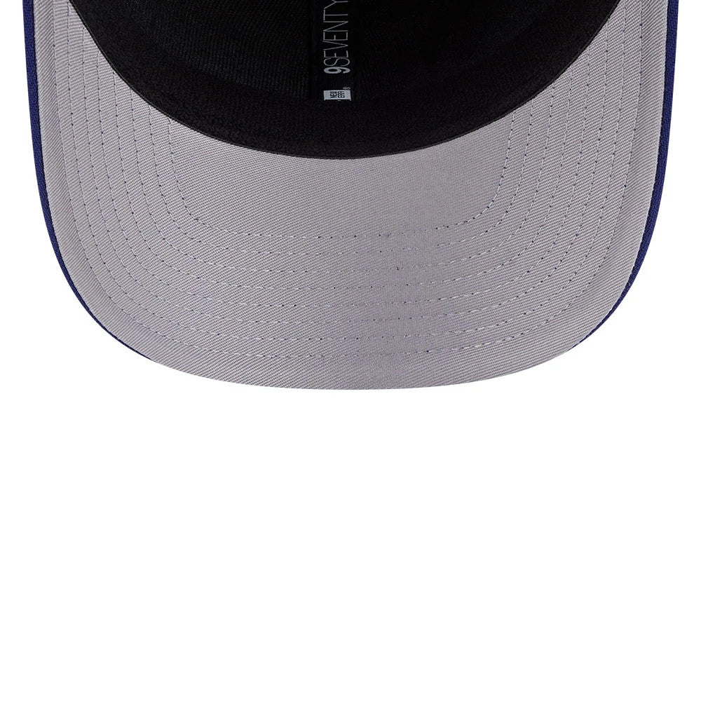 Pictured is this MLB LA Dodgers 9SEVENTY Stretch Snap cap in dark blue. 2