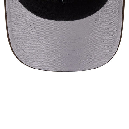 Pictured is this MLB San Diego Padres 9SEVENTY Stretch Snap cap in dark brown. 2