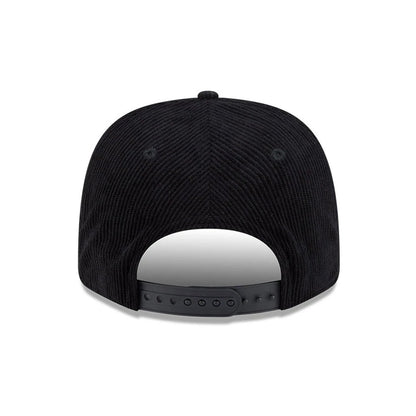 Pictured is this NFL Cord Script Philadelphia Eagles 9SEVENTY Stretch Snap cap in black. 7