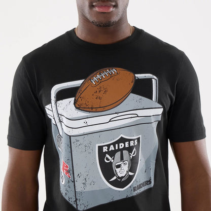 The model is wearing this NFL Training 2026 Las Vegas Raiders T-Shirt in black. 6