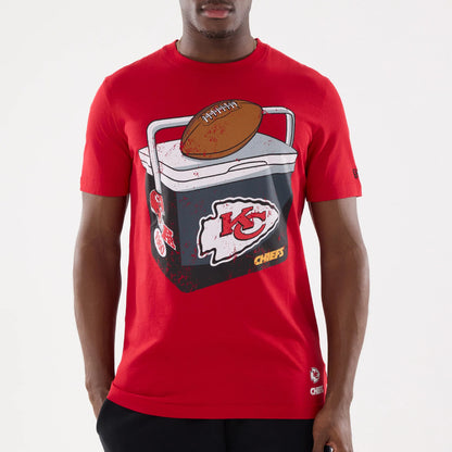 The model is wearing this NFL Training 2026 Kansas City Chiefs T-Shirt in red. 3