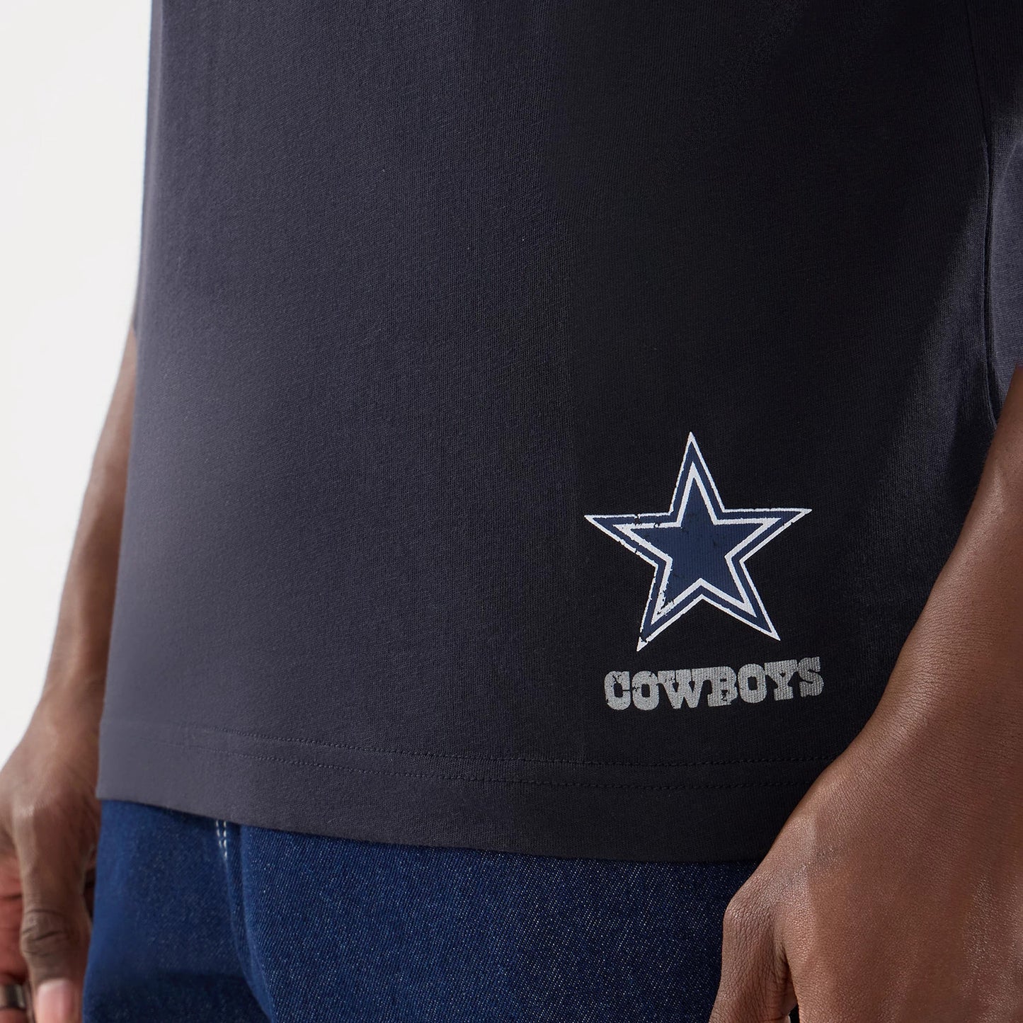 The model is wearing this NFL Training 2026 Dallas Cowboys T-Shirt in navy. 6