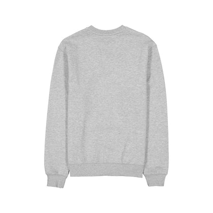 The model is wearing this NFL Training 2026 Las Vegas Raiders Crew Neck Sweater in grey. 7