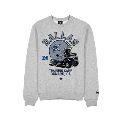 The model is wearing this NFL Training 2026 Dallas Cowboys Crew Neck Sweater in grey. 6
