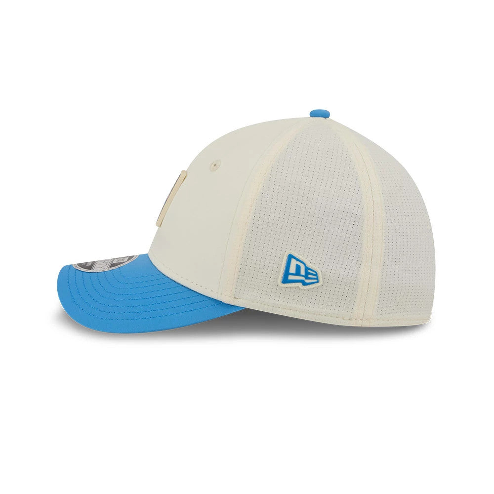 Pictured is this NFL Training 2026 Los Angeles Chargers 39THIRTY M-Crown Stretch Fit cap in white. 5