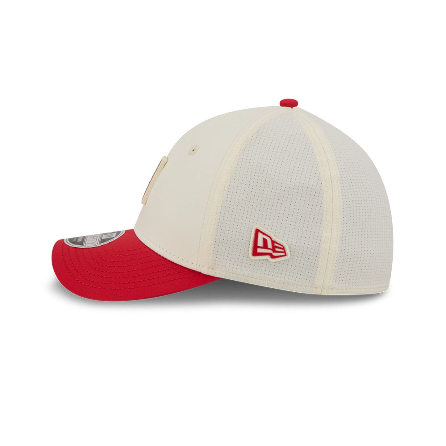 Pictured is this NFL Training 2026 Kansas City Chiefs 39THIRTY M-Crown Stretch Fit cap in white. 6
