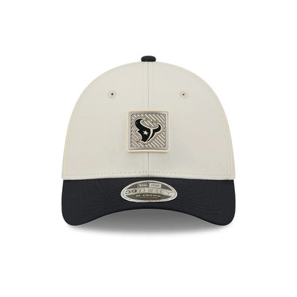 Pictured is this NFL Training 2026 Houston Texans 39THIRTY M-Crown Stretch Fit cap in white. 2