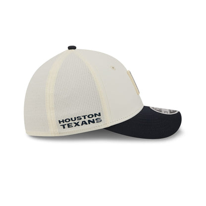 Pictured is this NFL Training 2026 Houston Texans 39THIRTY M-Crown Stretch Fit cap in white. 5