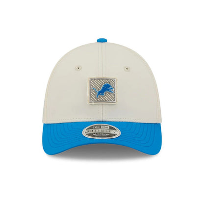 Pictured is this NFL Training 2026 Detroit Lions 39THIRTY M-Crown Stretch Fit cap in white. 2
