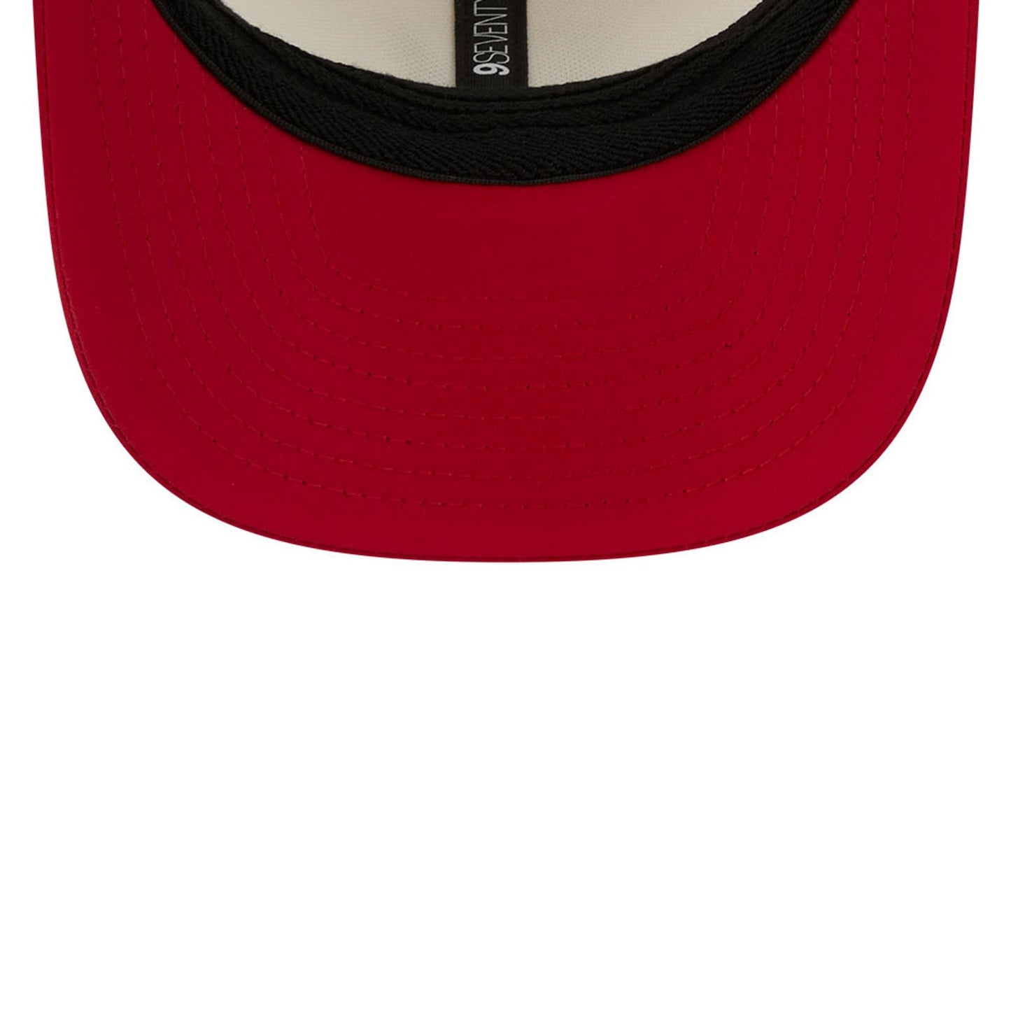 Pictured is this NFL Training 2026 San Francisco 49ers 9SEVENTY Stretch Snap cap in white. 7
