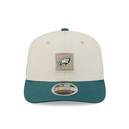 Pictured is this NFL Training 2026 Philadelphia Eagles 9SEVENTY Stretch Snap cap in white. 2