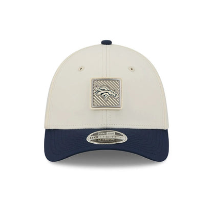 Pictured is this NFL Training 2026 Denver Broncos 39THIRTY M-Crown Stretch Fit cap in white. 2